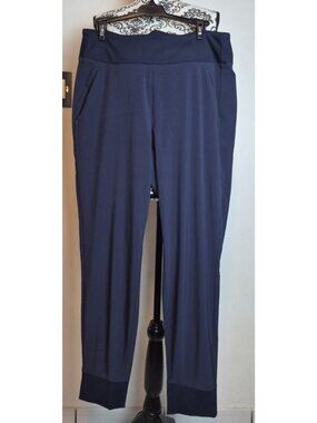 Athleta Brooklyn Ankle Pants Women's 12 Navy Blue